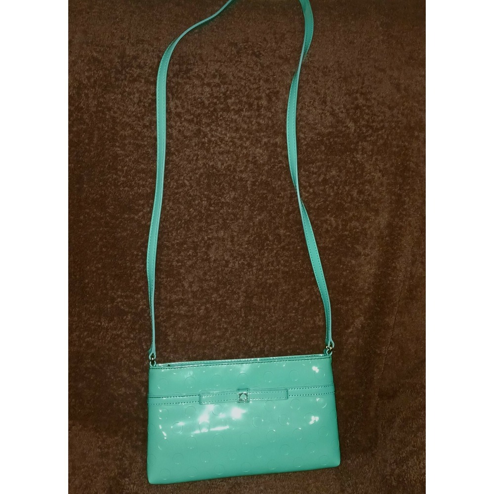 Kate Spade Crossbody Small Purse, Green, Bow on Front, 9.5 x 5.5 x 2‎ - Picture 2 of 3